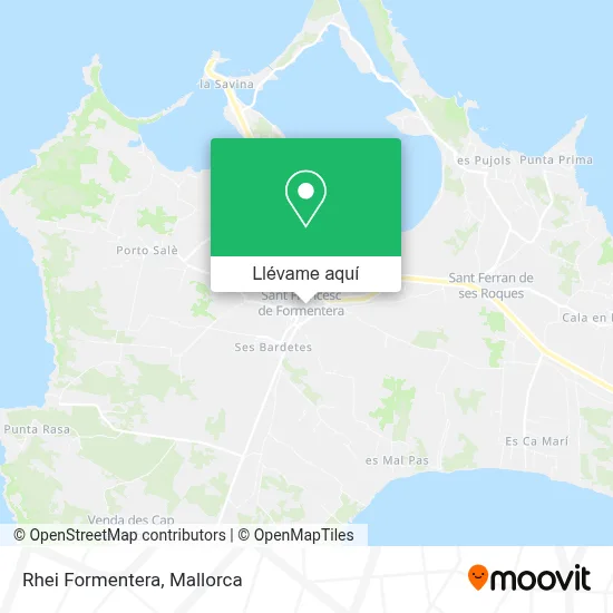 Mapa Rhei Formentera