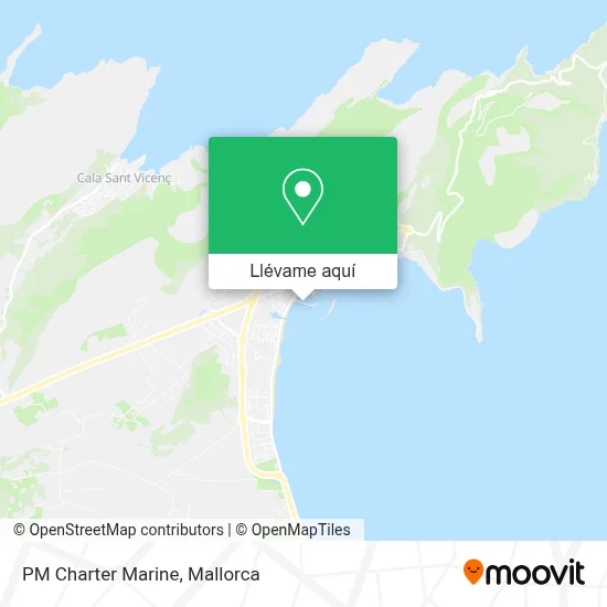 Mapa PM Charter Marine