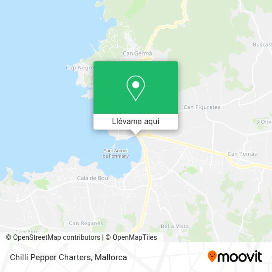 Mapa Chilli Pepper Charters