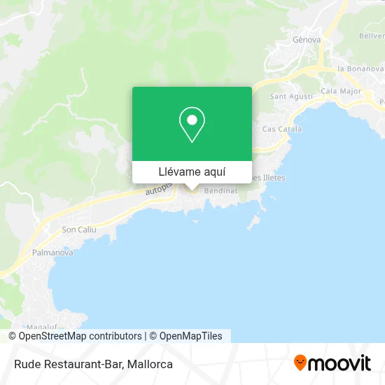 Mapa Rude Restaurant-Bar