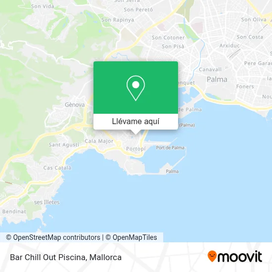 Mapa Bar Chill Out Piscina