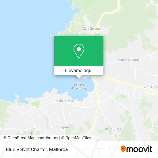Mapa Blue Velvet Charter