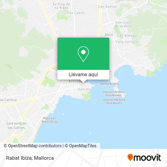 Mapa Rabat Ibiza