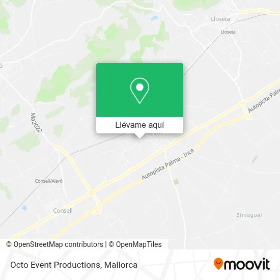 Mapa Octo Event Productions