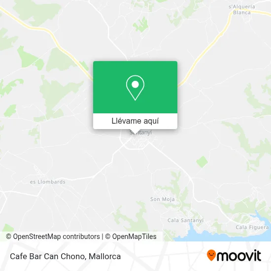 Mapa Cafe Bar Can Chono