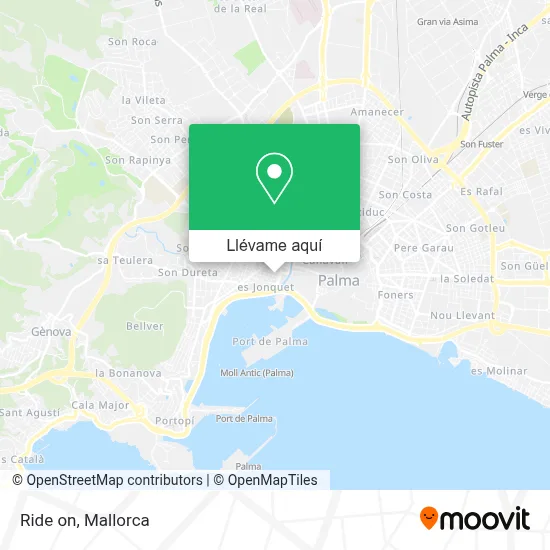 Mapa Ride on
