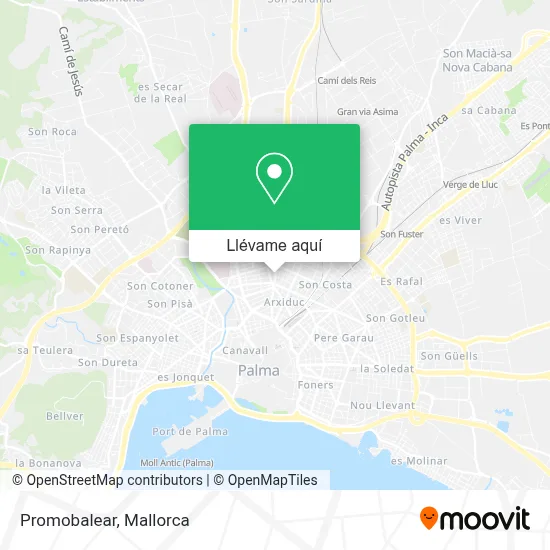 Mapa Promobalear