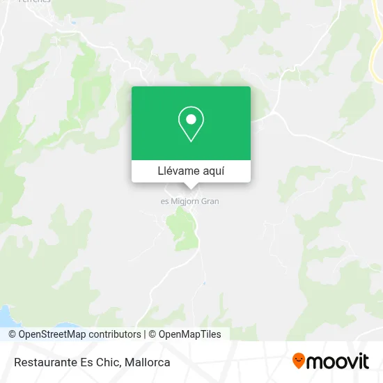 Mapa Restaurante Es Chic