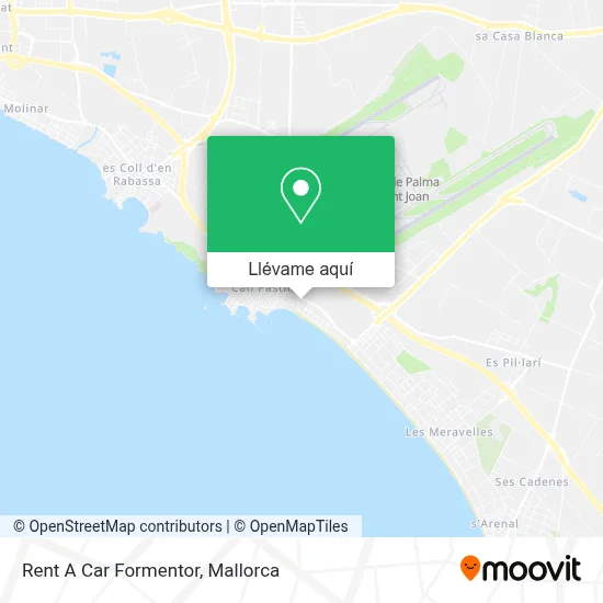 Mapa Rent A Car Formentor