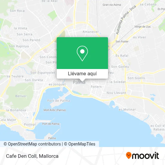 Mapa Cafe Den Coll