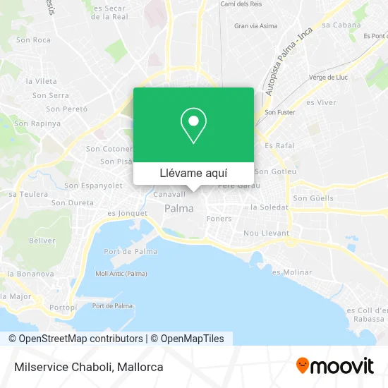 Mapa Milservice Chaboli