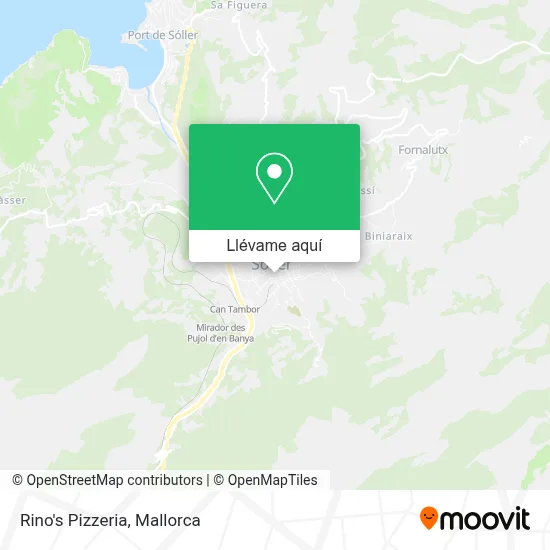 Mapa Rino's Pizzeria