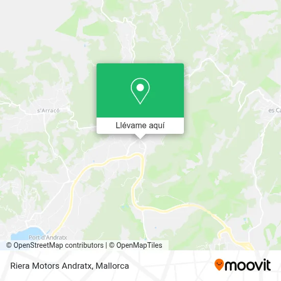 Mapa Riera Motors Andratx