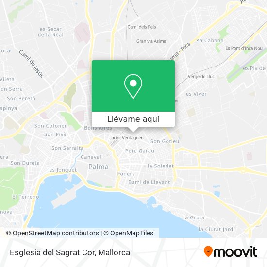 Mapa Esglèsia del Sagrat Cor