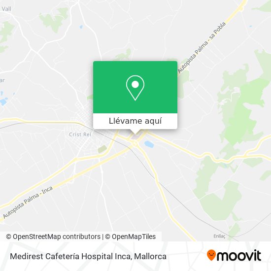 Mapa Medirest Cafetería Hospital Inca