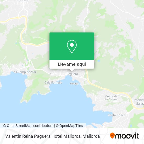 Mapa Valentin Reina Paguera Hotel Mallorca