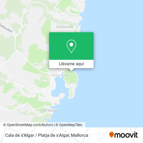 Mapa Cala de s'Algar / Platja de s'Algar