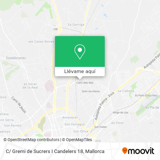 Mapa C/ Gremi de Sucrers I Candelers 18