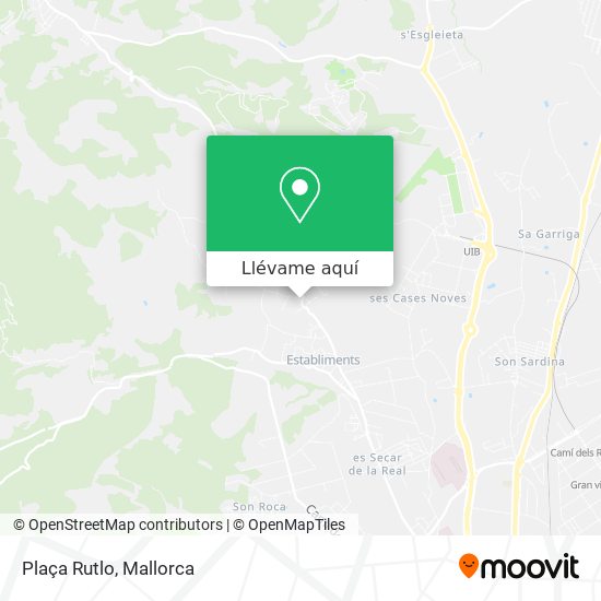 Mapa Plaça Rutlo