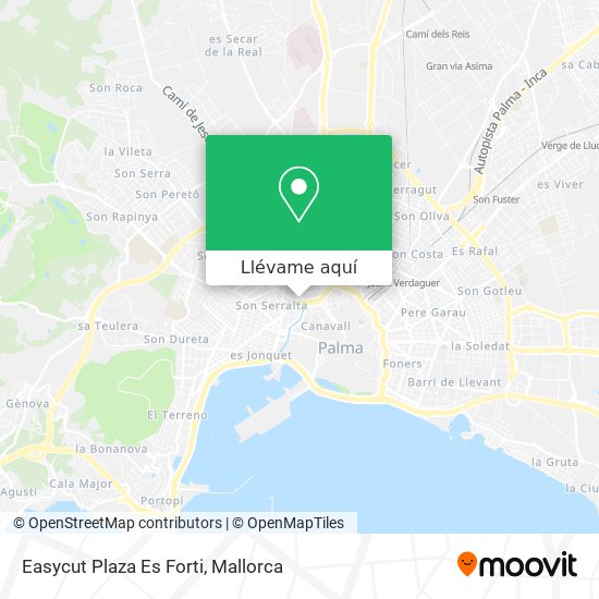 Mapa Easycut Plaza Es Forti