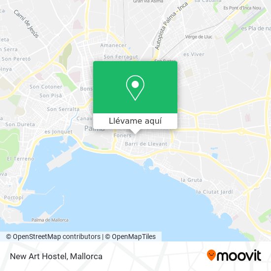 Mapa New Art Hostel