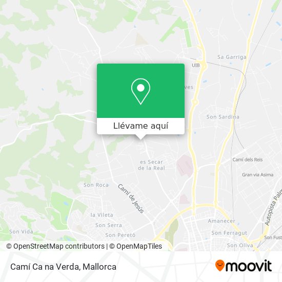 Mapa Camí Ca na Verda