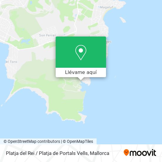 Mapa Platja del Rei / Platja de Portals Vells