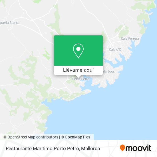 Mapa Restaurante Maritimo Porto Petro