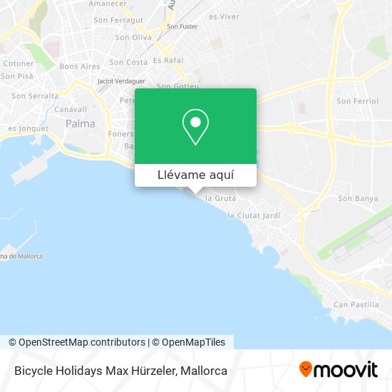 Mapa Bicycle Holidays Max Hürzeler