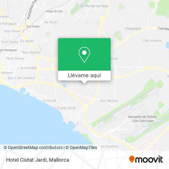 Mapa Hotel Ciutat Jardi
