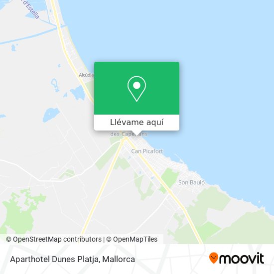 Mapa Aparthotel Dunes Platja