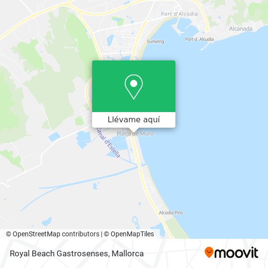 Mapa Royal Beach Gastrosenses
