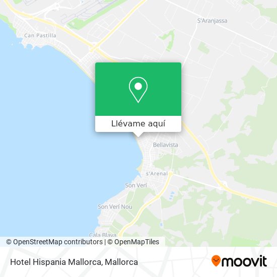 Mapa Hotel Hispania Mallorca