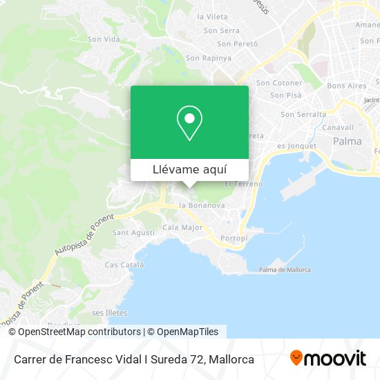 Mapa Carrer de Francesc Vidal I Sureda 72