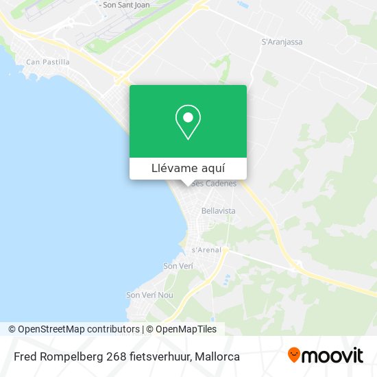 Mapa Fred Rompelberg 268 fietsverhuur