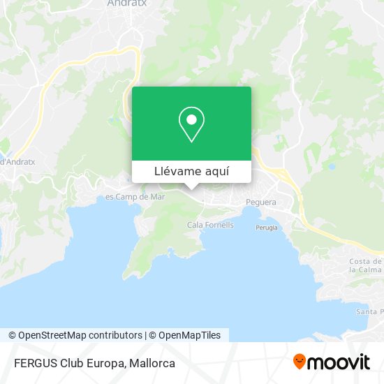Mapa FERGUS Club Europa