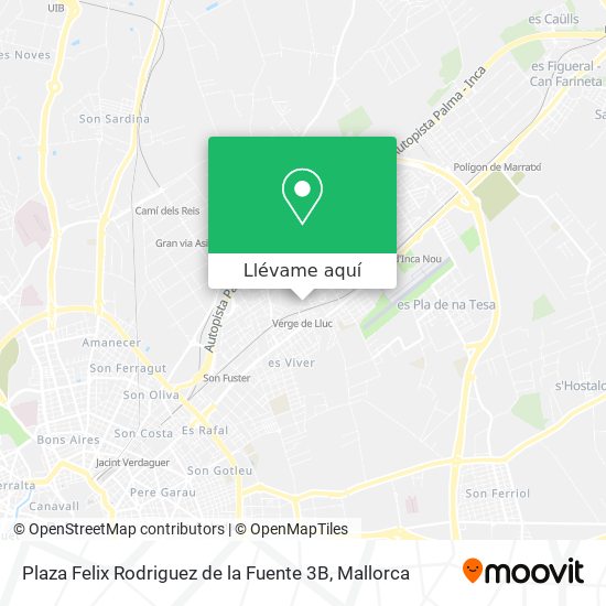 Mapa Plaza Felix Rodriguez de la Fuente 3B