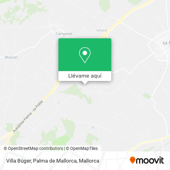 Mapa Villa Búger, Palma de Mallorca