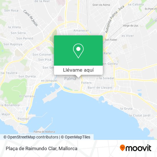 Mapa Plaça de Raimundo Clar