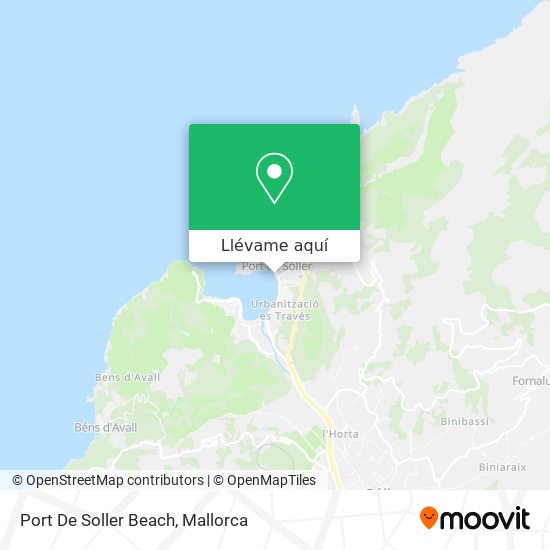 Mapa Port De Soller Beach