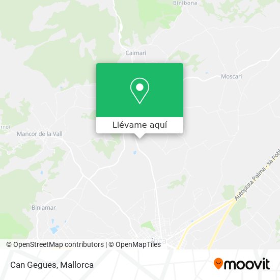 Mapa Can Gegues