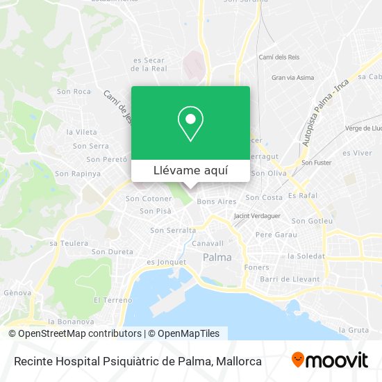 Mapa Recinte Hospital Psiquiàtric de Palma