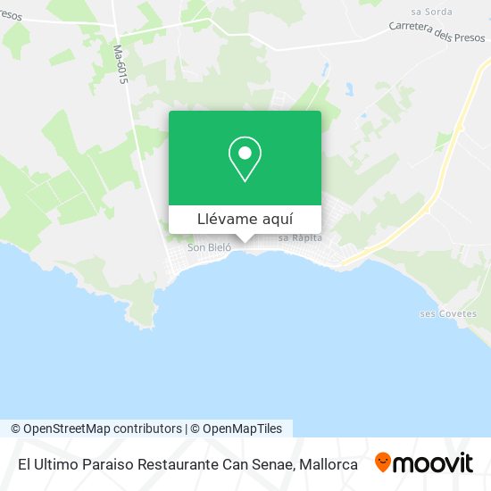 Mapa El Ultimo Paraiso Restaurante Can Senae