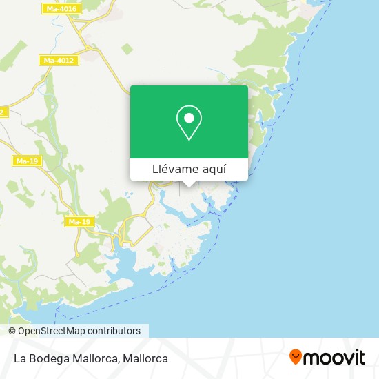 Mapa La Bodega Mallorca
