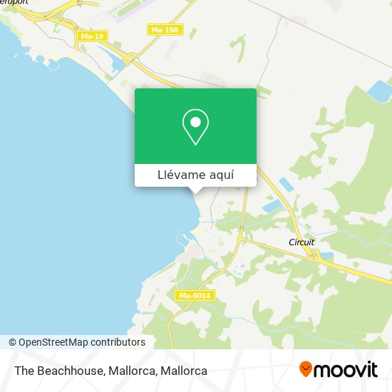 Mapa The Beachhouse, Mallorca