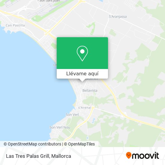 Mapa Las Tres Palas Grill