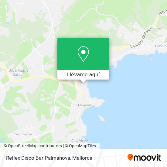 Mapa Reflex Disco Bar Palmanova