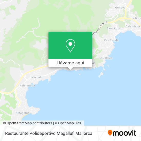 Mapa Restaurante Polideportivo Magalluf