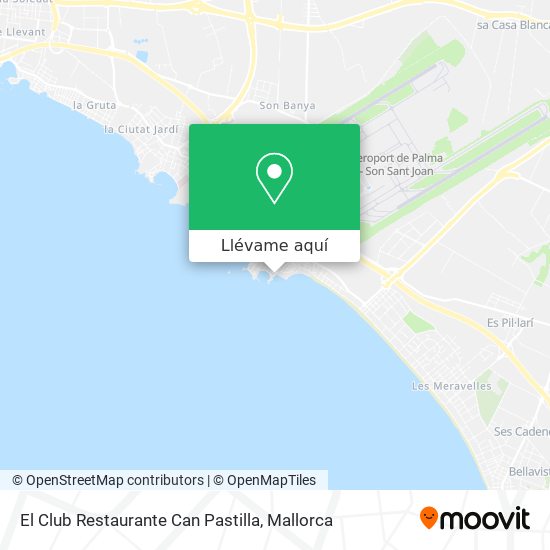 Mapa El Club Restaurante Can Pastilla