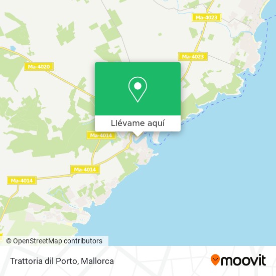 Mapa Trattoria dil Porto